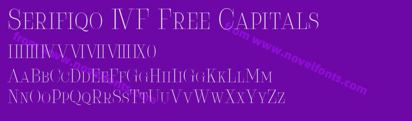 Serifiqo 4F Free CapitalsPreview