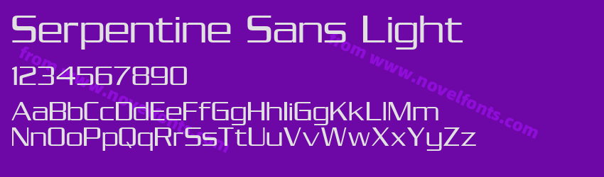 Serpentine Sans LightPreview