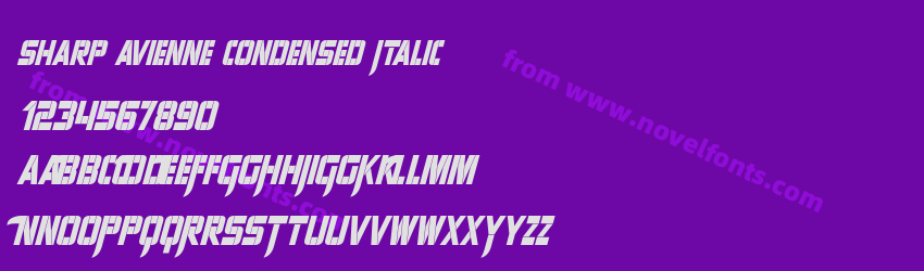 Sharp Avienne Condensed ItalicPreview