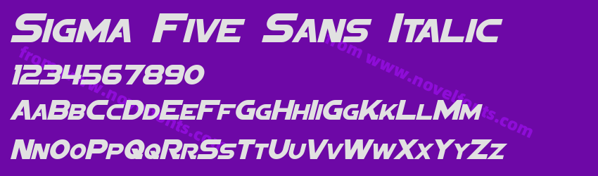 Sigma Five Sans ItalicPreview