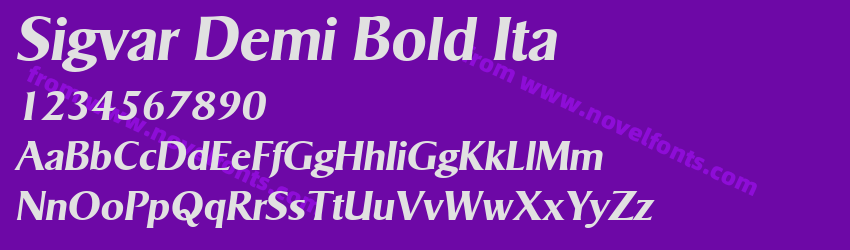 Sigvar Demi Bold ItaPreview