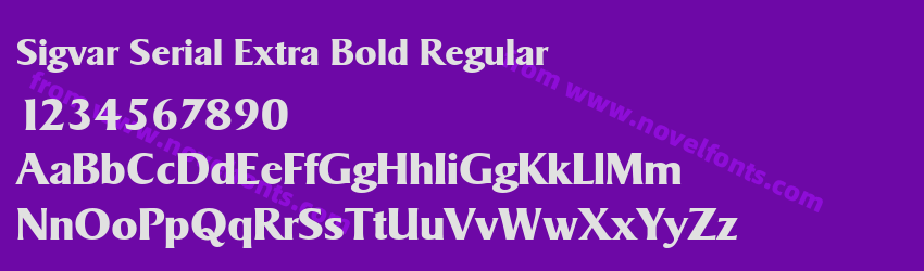 Sigvar Serial Extra Bold RegularPreview