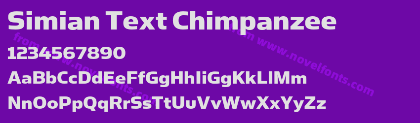 Simian Text ChimpanzeePreview