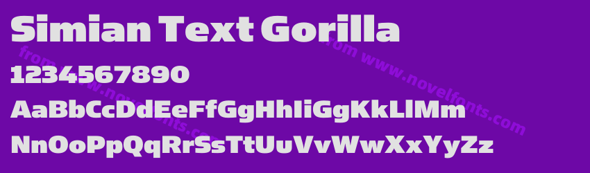 Simian Text GorillaPreview