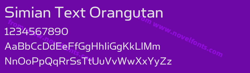 Simian Text OrangutanPreview