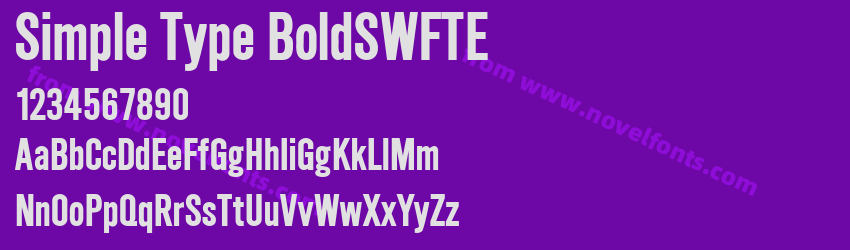 Simple Type BoldSWFTEPreview