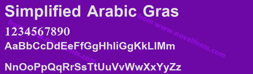 Simplified Arabic GrasPreview