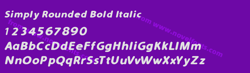 Simply Rounded Bold ItalicPreview