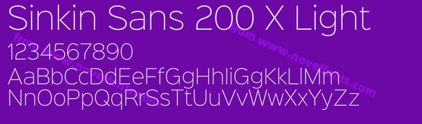 Sinkin Sans 200 X LightPreview