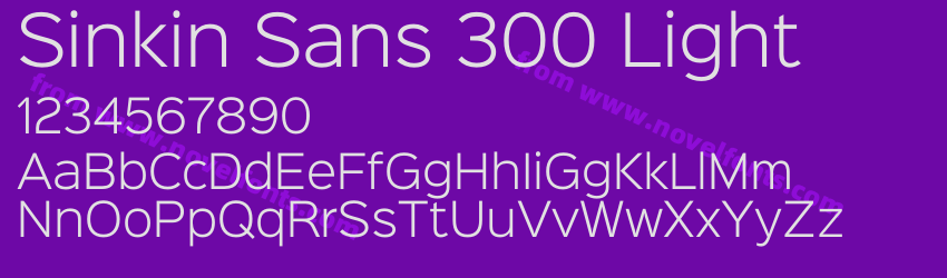 Sinkin Sans 300 LightPreview