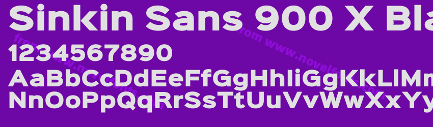 Sinkin Sans 900 X BlackPreview