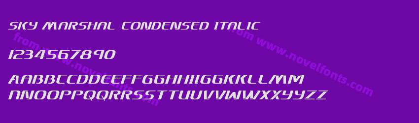 Sky Marshal Condensed ItalicPreview