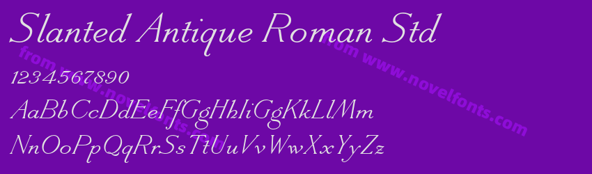 Slanted Antique Roman StdPreview