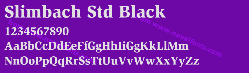 Slimbach Std BlackPreview