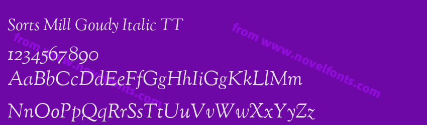 Sorts Mill Goudy Italic TTPreview