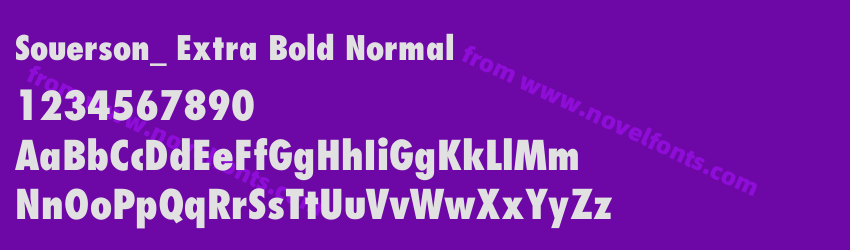 Souerson_ Extra Bold NormalPreview