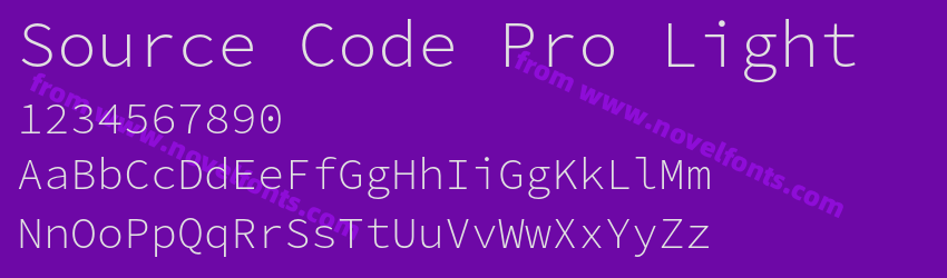 Source Code Pro LightPreview