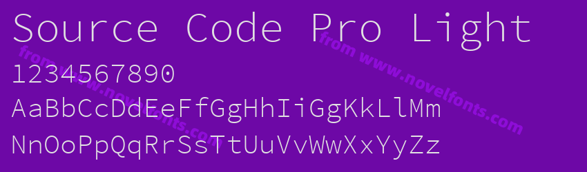 Source Code Pro LightPreview