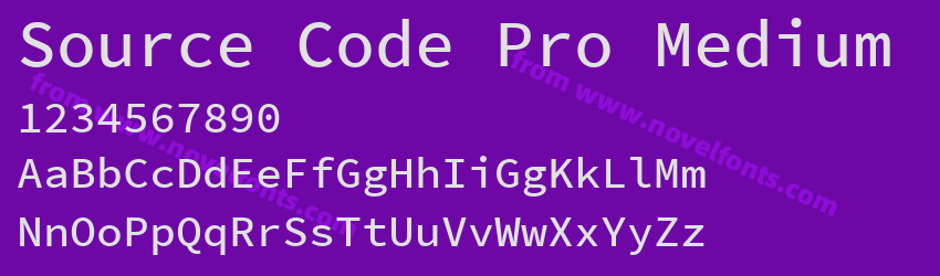 Source Code Pro MediumPreview