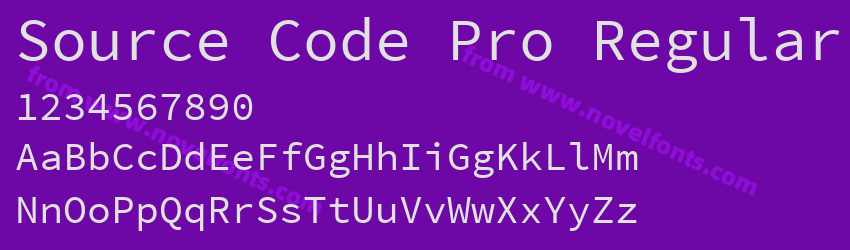 Source Code Pro RegularPreview