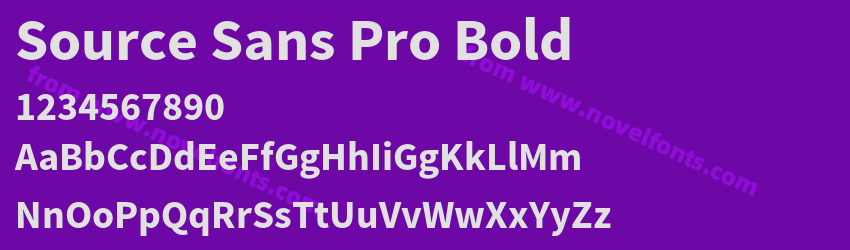 Source Sans Pro BoldPreview