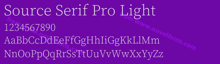 Source Serif Pro LightPreview