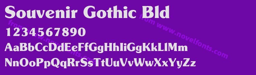 Souvenir Gothic BldPreview