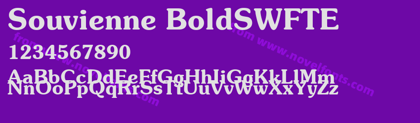 Souvienne BoldSWFTEPreview