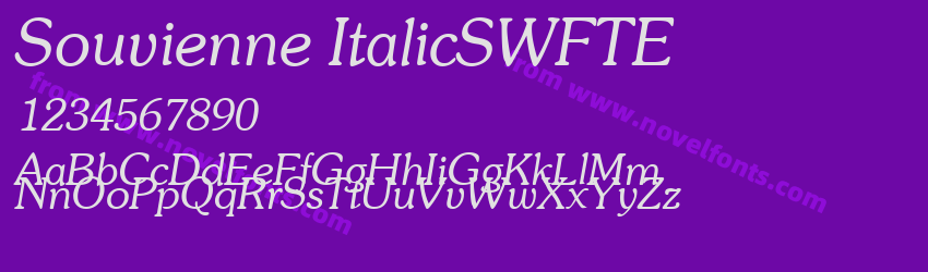 Souvienne ItalicSWFTEPreview