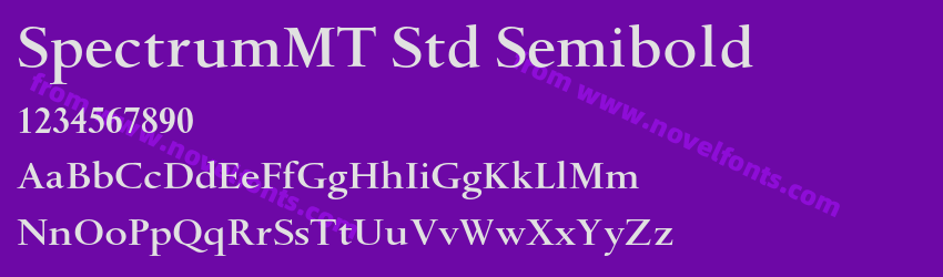 SpectrumMT Std SemiboldPreview