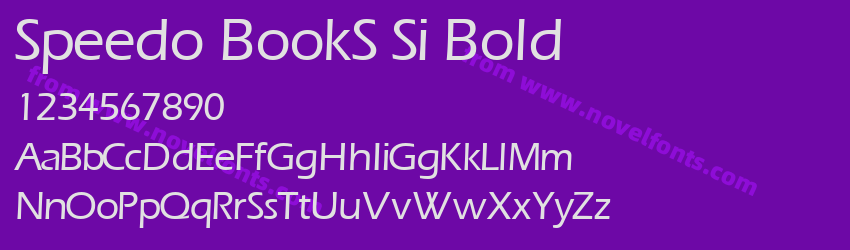 Speedo BookS Si BoldPreview