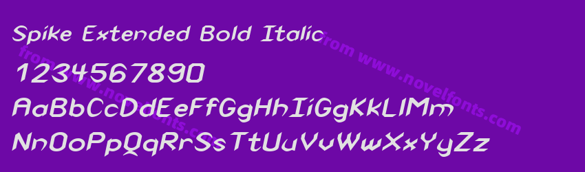 Spike Extended Bold ItalicPreview