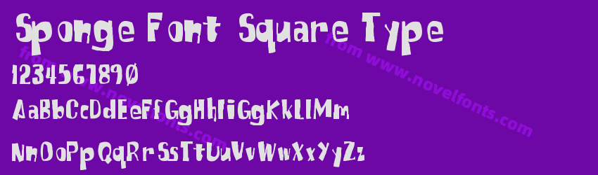 Sponge Font Square TypePreview