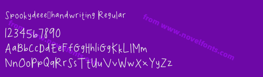 Spookydeee_handwriting RegularPreview