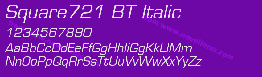 Square721 BT ItalicPreview