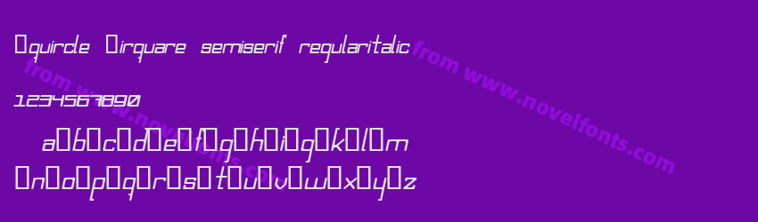 Squircle Cirquare semiserif regularitalicPreview