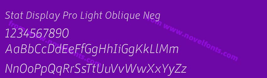 Stat Display Pro Light Oblique NegPreview