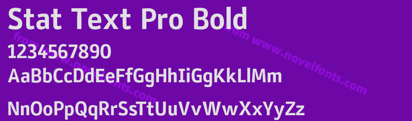 Stat Text Pro BoldPreview