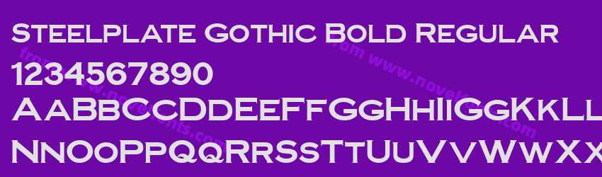 Steelplate Gothic Bold RegularPreview