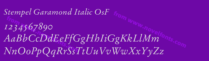 Stempel Garamond Italic OsFPreview