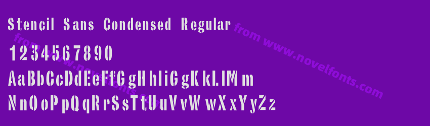 Stencil Sans Condensed RegularPreview