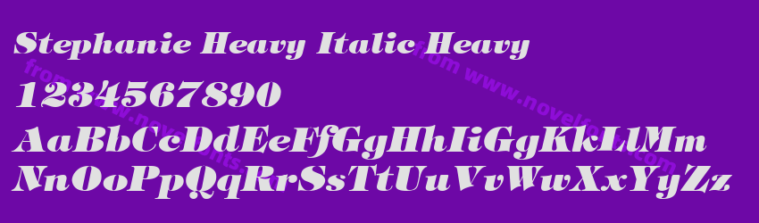 Stephanie Heavy Italic HeavyPreview