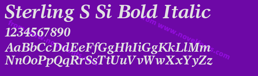 Sterling S Si Bold ItalicPreview