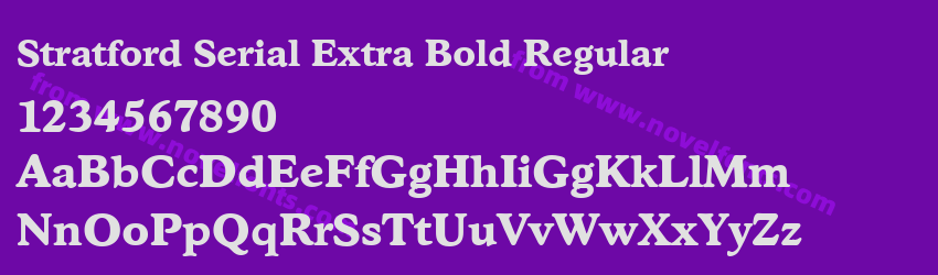 Stratford Serial Extra Bold RegularPreview