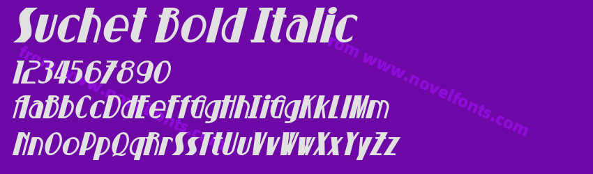 Suchet Bold ItalicPreview