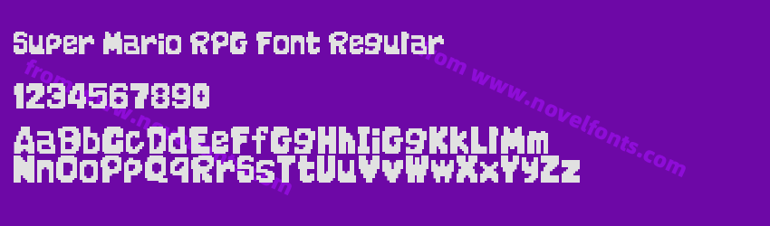 Super Mario RPG Font RegularPreview