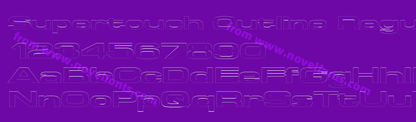 Supertouch Outline RegularSWFTEPreview