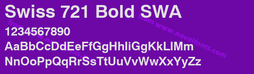 Swiss 721 Bold SWAPreview