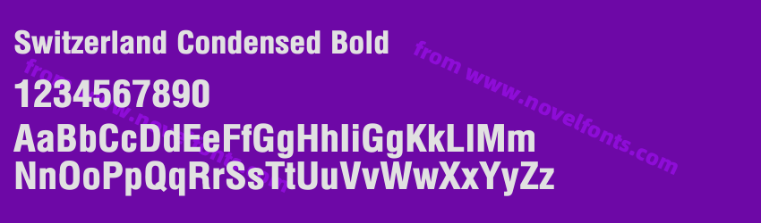 Switzerland Condensed BoldPreview