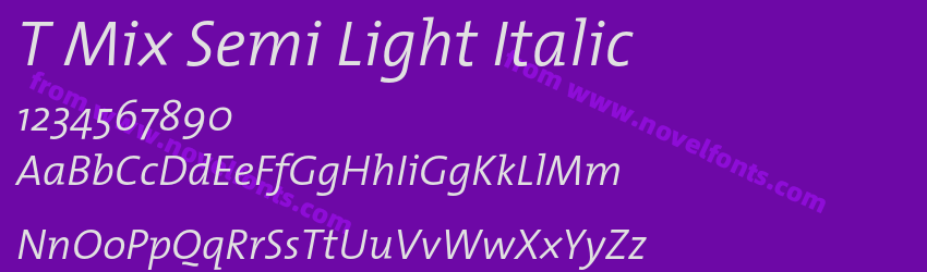 TMixSemiLight-ItalicPreview